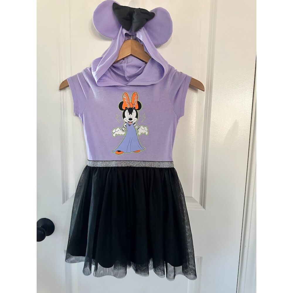Disney Minnie Mouse Halloween Dress with Tutu Skirt Size Small 6-6X